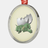 Neugeborener Drache Silbernes Ornament (Links)