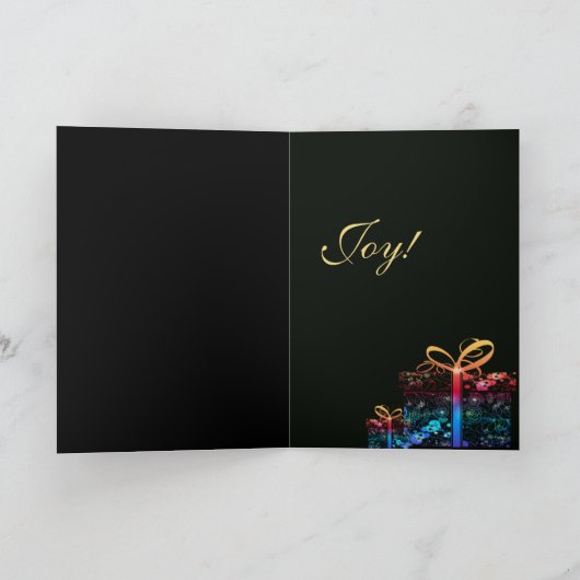 Neugeborener Feiertagskarte (Innenseite)