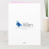 Neugeborener Foto momento Karten-Rosa-Karo Karte (Rückseite)