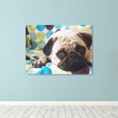 Neugeborener Leinwanddruck (Insitu (Holzboden))