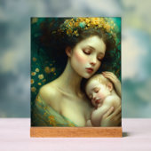 Neugeborenes Baby mit Mutterdesign Akryllisches Ze Acrylschild (Neutral)