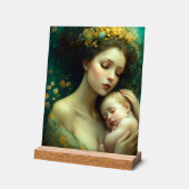 Neugeborenes Baby mit Mutterdesign Akryllisches Ze Acrylschild (Winkel)