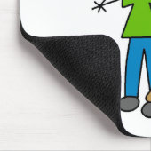 Neugeborenes Baby-Strichmännchen Mousepad (Ecke)