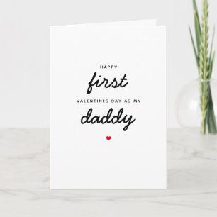 Neugeborenes erster Valentinstag als mein Papa-Vat Karte