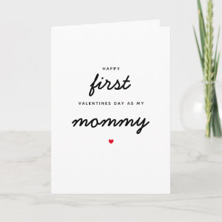 Neugeborenes erster Valentinstag als meine Mama-Ma Karte