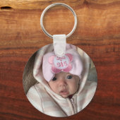 Neugeborenes Foto Custom Schlüsselanhänger (Vorderseite)