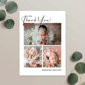 Neugeborenes Foto Dankeschön Postkarte