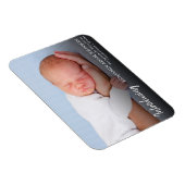 Neugeborenes Foto - Geburtsankündigung Magnet (Rechte Seite)