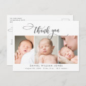 Neugeborenes Foto Moderne Skriptkollektion Vielen Postkarte (Vorne/Hinten)