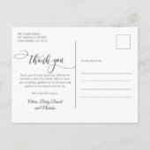 Neugeborenes Foto Moderne Skriptkollektion Vielen Postkarte (Rückseite)