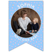 Neugeborenes Foto Wimpelkette (Zweite Fahne)