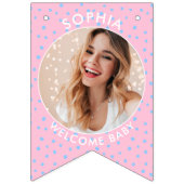 Neugeborenes Foto Wimpelkette (Erste Fahne)