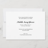 Neugeborenes Girl Foto modern danke Ankündigung (Rückseite)