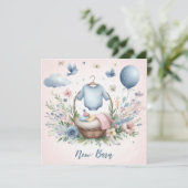 Neugeborenes Karte (Stehend Vorderseite)