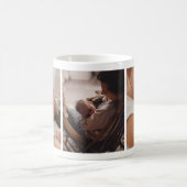 Neugeborenes Kind mit Mutter Foto Collage Tasse (Mittel)