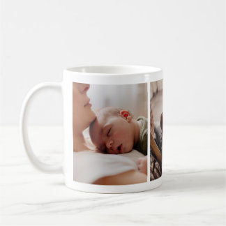Neugeborenes Kind mit Mutter Foto Collage Tasse