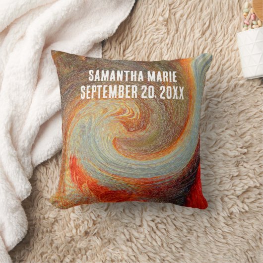 Neugeborenes Kinderzimmer Willkommen Krawatte Dye  Kissen (Decke)