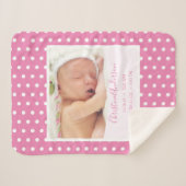 Neugeborenes-Mädchen mit Geburtsstadien und Foto Sherpadecke (Vorderseite (Horizontal))