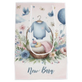 Neugeborenes Mittlere Geschenktüte (Rückseite)