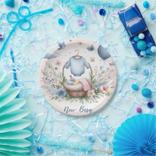 Neugeborenes Pappteller (Party)