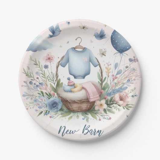 Neugeborenes Pappteller (Vorderseite)