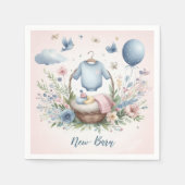 Neugeborenes Serviette (Vorderseite)