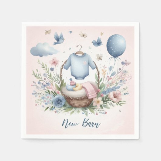 Neugeborenes Serviette (Vorderseite)