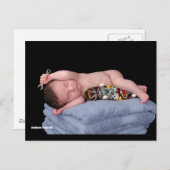 Neugeborenes Skateboard Baby Postkarte (Vorne/Hinten)