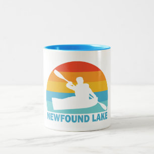 Neugefundener See New Hampshire Kayak Zweifarbige Tasse