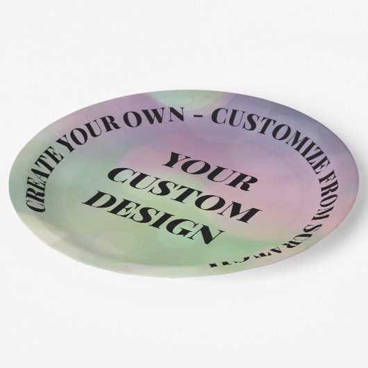 Neugestaltung aus Scratch! Erstelle selbst Pappteller (Schrägansicht)