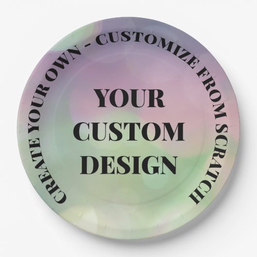 Neugestaltung aus Scratch! Erstelle selbst Pappteller (Vorderseite)