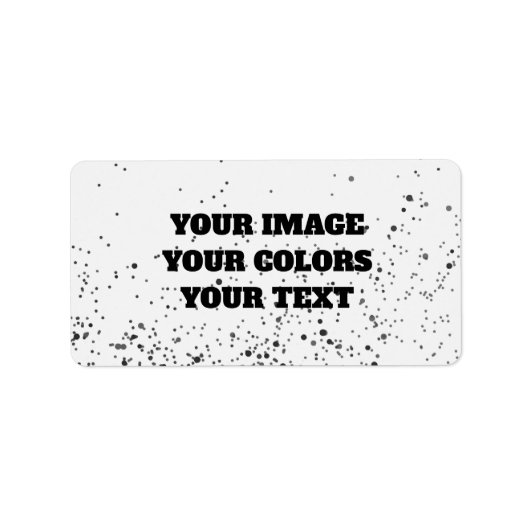 Neugestaltung aus Scratch und eigene Kreation Adressaufkleber (Vorne)