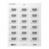 Neugestaltung aus Scratch und eigene Kreation Adressaufkleber (Vorne)