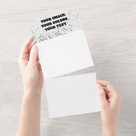 Neugestaltung aus Scratch und eigene Kreation All In One Einladung (Abreißen)