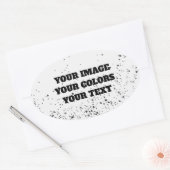 Neugestaltung aus Scratch und eigene Kreation Ovaler Aufkleber (Umschlag)