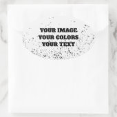 Neugestaltung aus Scratch und eigene Kreation Ovaler Aufkleber (Tasche)