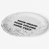 Neugestaltung aus Scratch und eigene Kreation Pappteller (Schrägansicht)