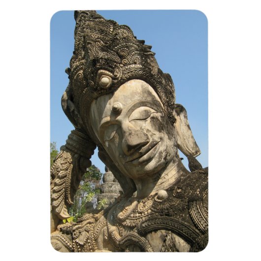 Neugestaltung Buddha ... Nong Khai, Isan, Thailand Magnet (Vertikal)