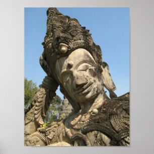 Neugestaltung Buddha ... Nong Khai, Isan, Thailand Poster