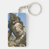 Neugestaltung Buddha ... Nong Khai, Isan, Thailand Schlüsselanhänger (Rückseite)