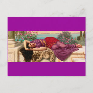 Neugestaltung der griechischen Lady - Godward Postkarte