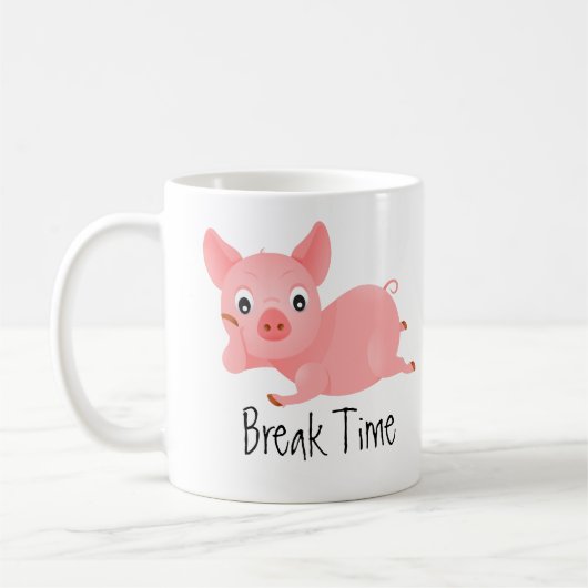 Neugestaltung der Schweinepause Kaffeetasse (Links)