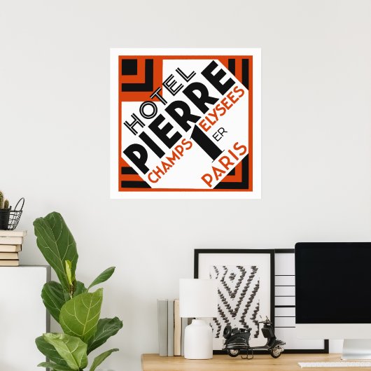 Neugestaltung des Art Deco Paris Poster (Heimbüro)