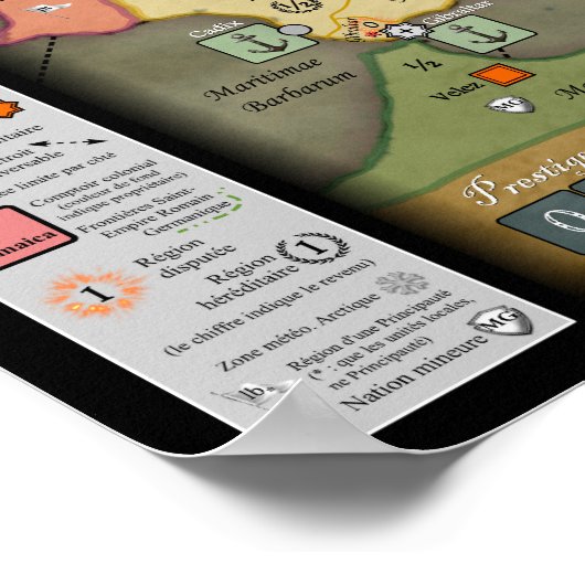 Neugestaltung des Grand Siècle-Spiels (französisch Poster (Ecke)