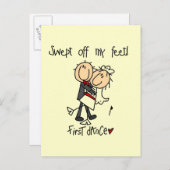 Neugezogene Tanzschirme und Geschenke Ankündigungspostkarte (Vorne/Hinten)