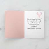 Neugezogene Wäschespinnen an einer Wäscheleine Karte (Innenseite)