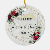 Neugezogener Marmor Keramik Ornament (Vorne)