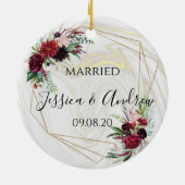 Neugezogener Marmor Keramik Ornament (Hinten)