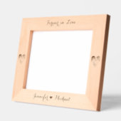 Neugezogenes Foto Hearts Monogram Geätzte Rahmen (Links)