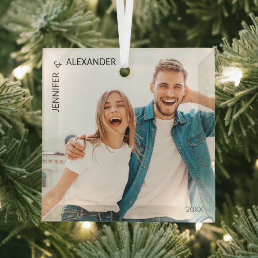 Neugezogenes Foto Ornament Aus Glas (Insitu)